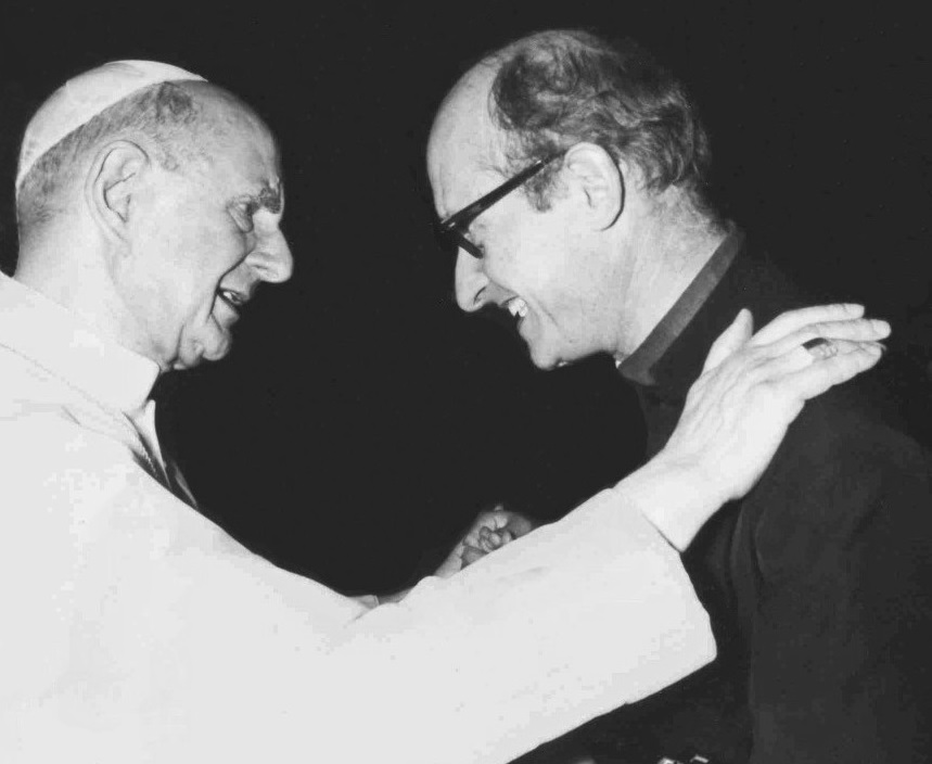 Paolo VI e mons. Giovanni Nervo, primo presidente di Caritas Italiana